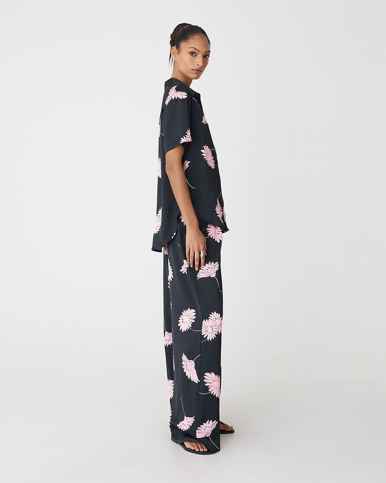 Felicia Floral Satin Shirt
