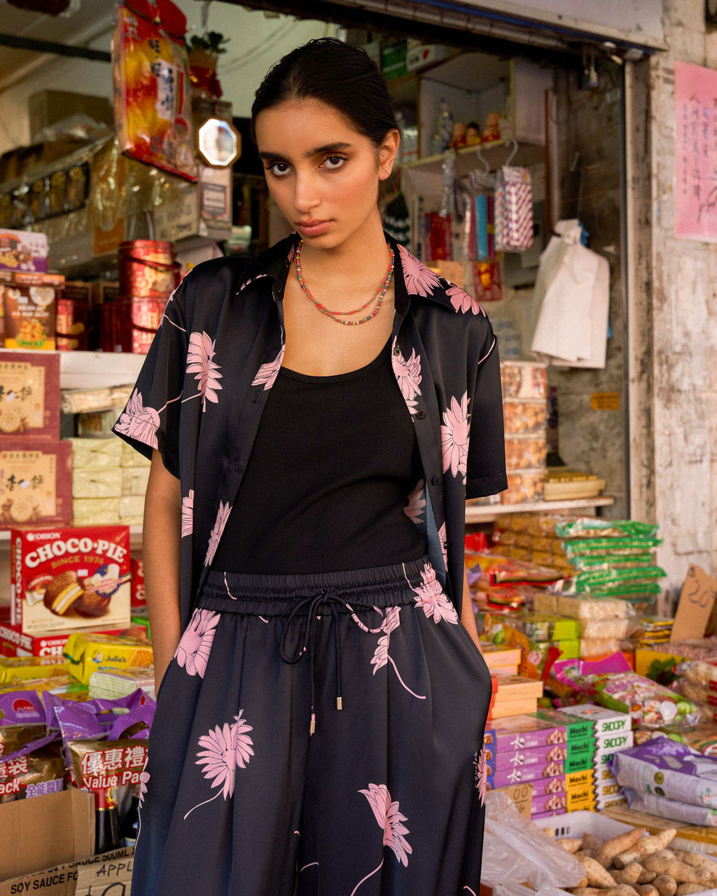 Felicia Floral Satin Shirt