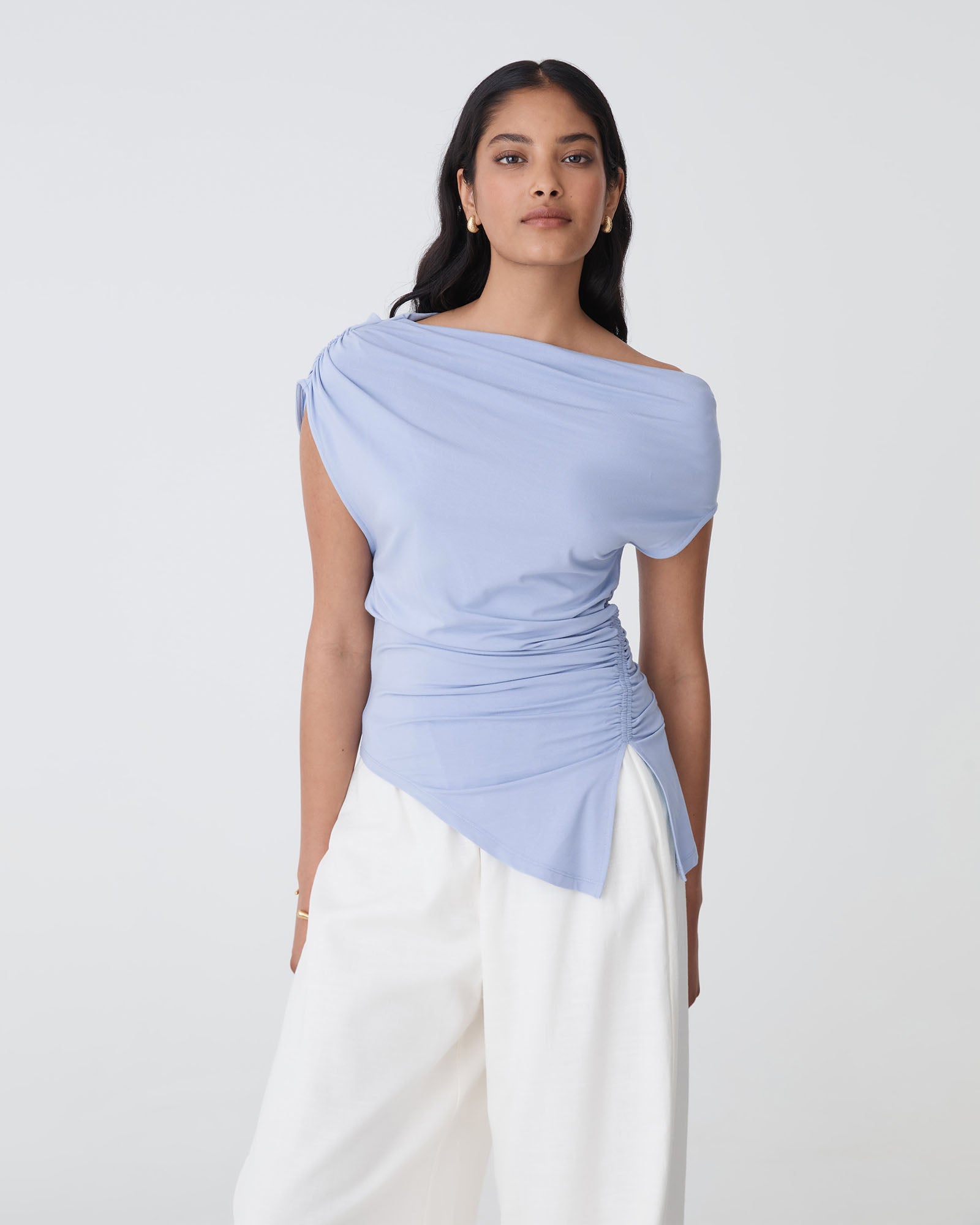 Keeley Bamboo Split Hem Top