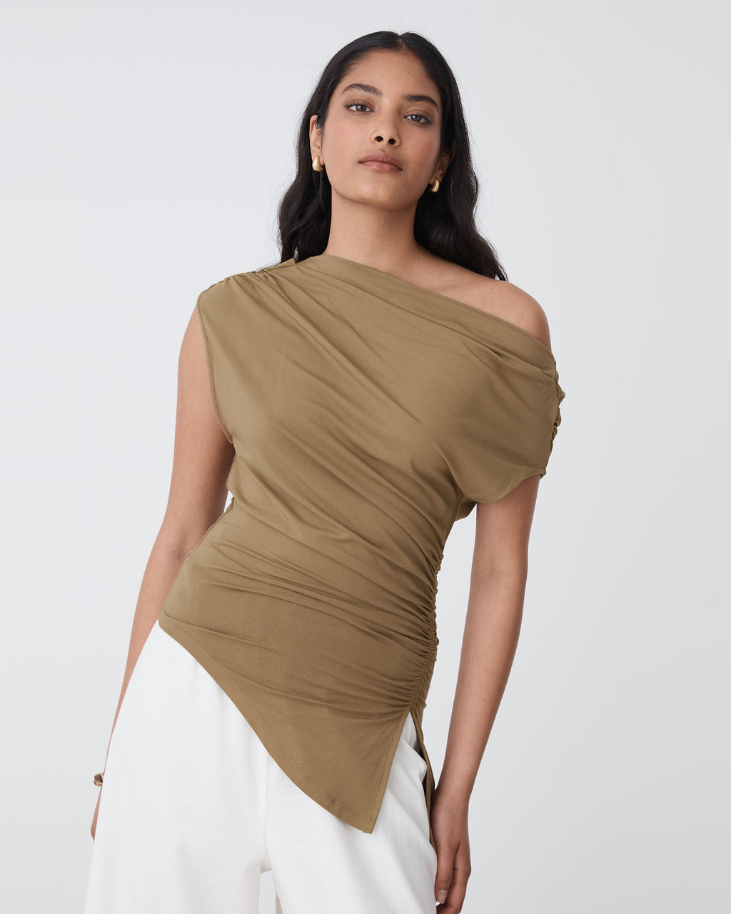 Keeley Bamboo Split Hem Top