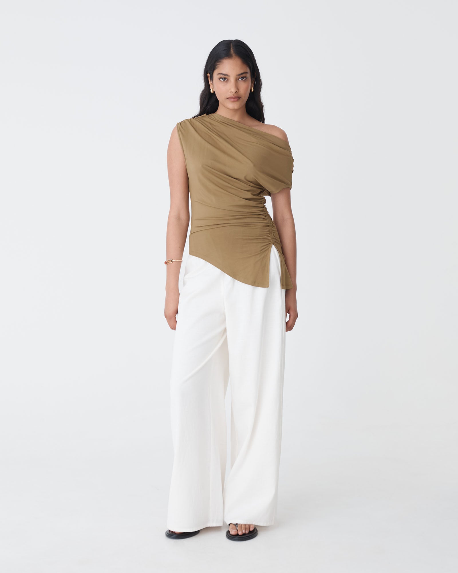 Keeley Bamboo Split Hem Top