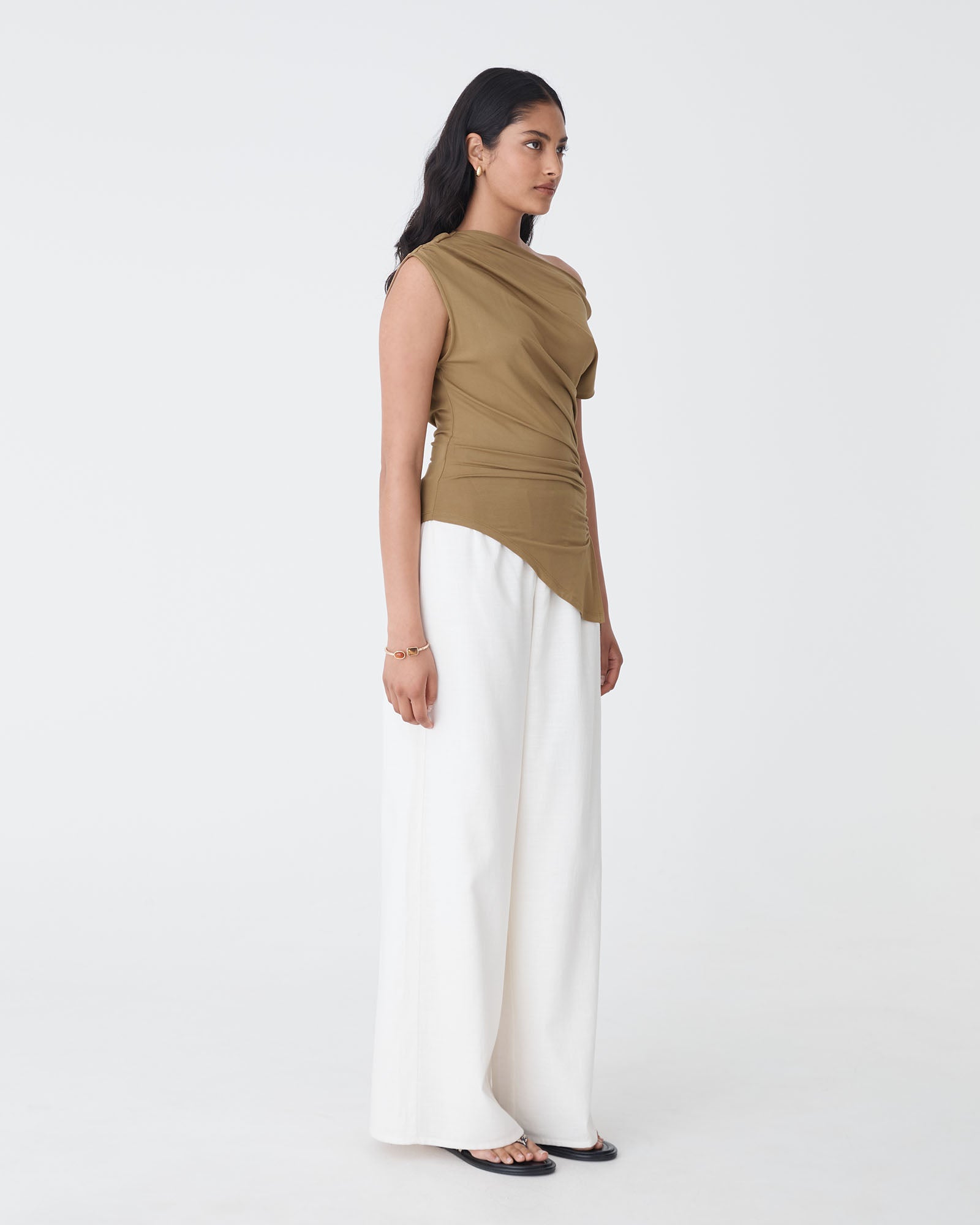 Keeley Bamboo Split Hem Top
