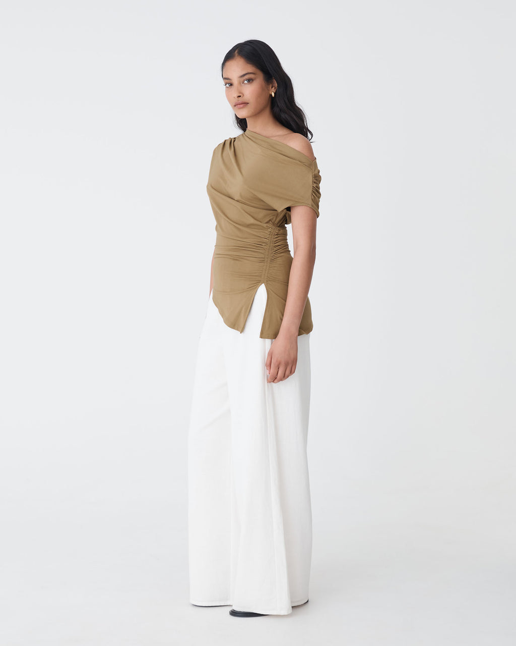 Keeley Bamboo Split Hem Top