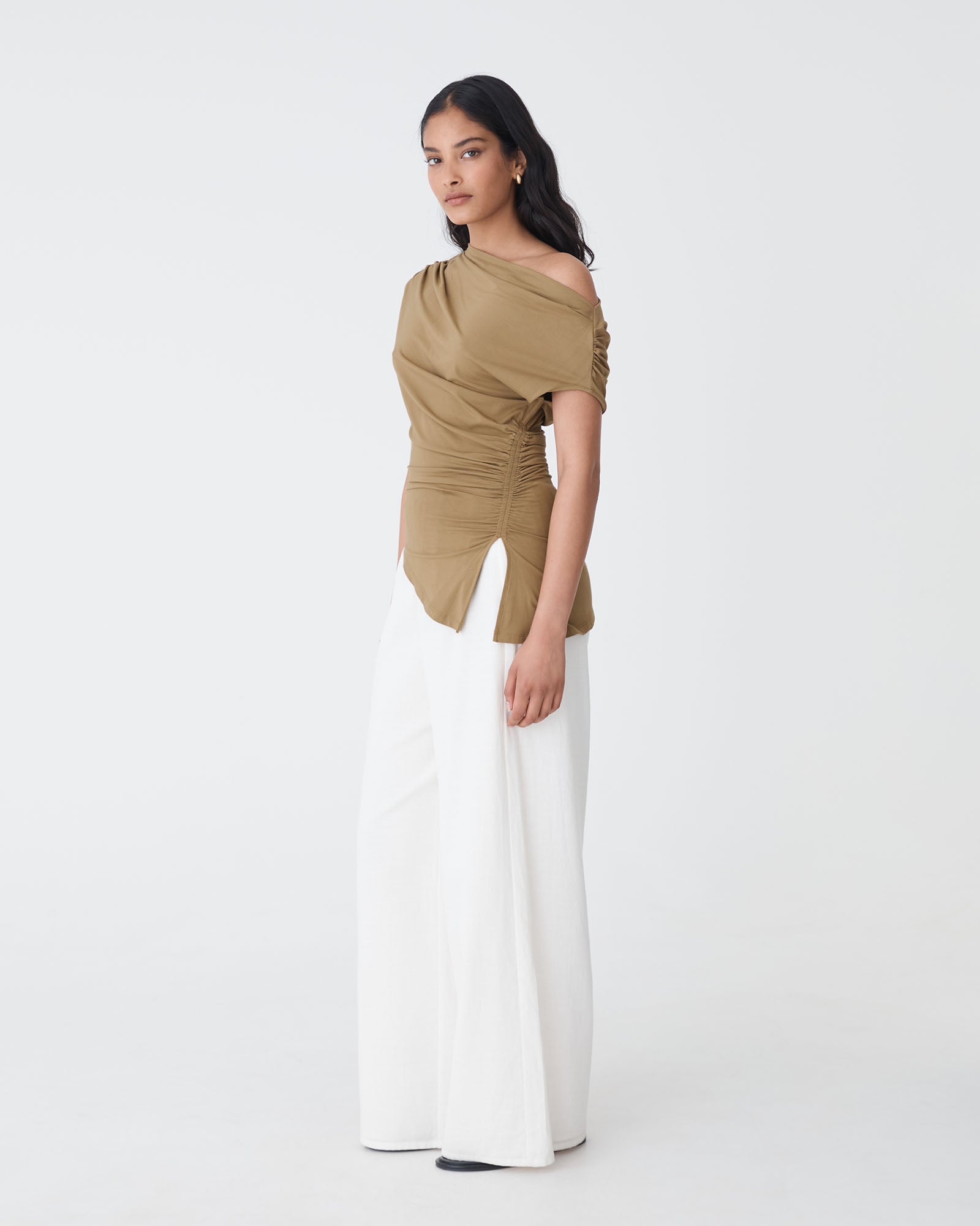 Keeley Bamboo Split Hem Top