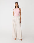Cici Bamboo Twist Shoulder Top