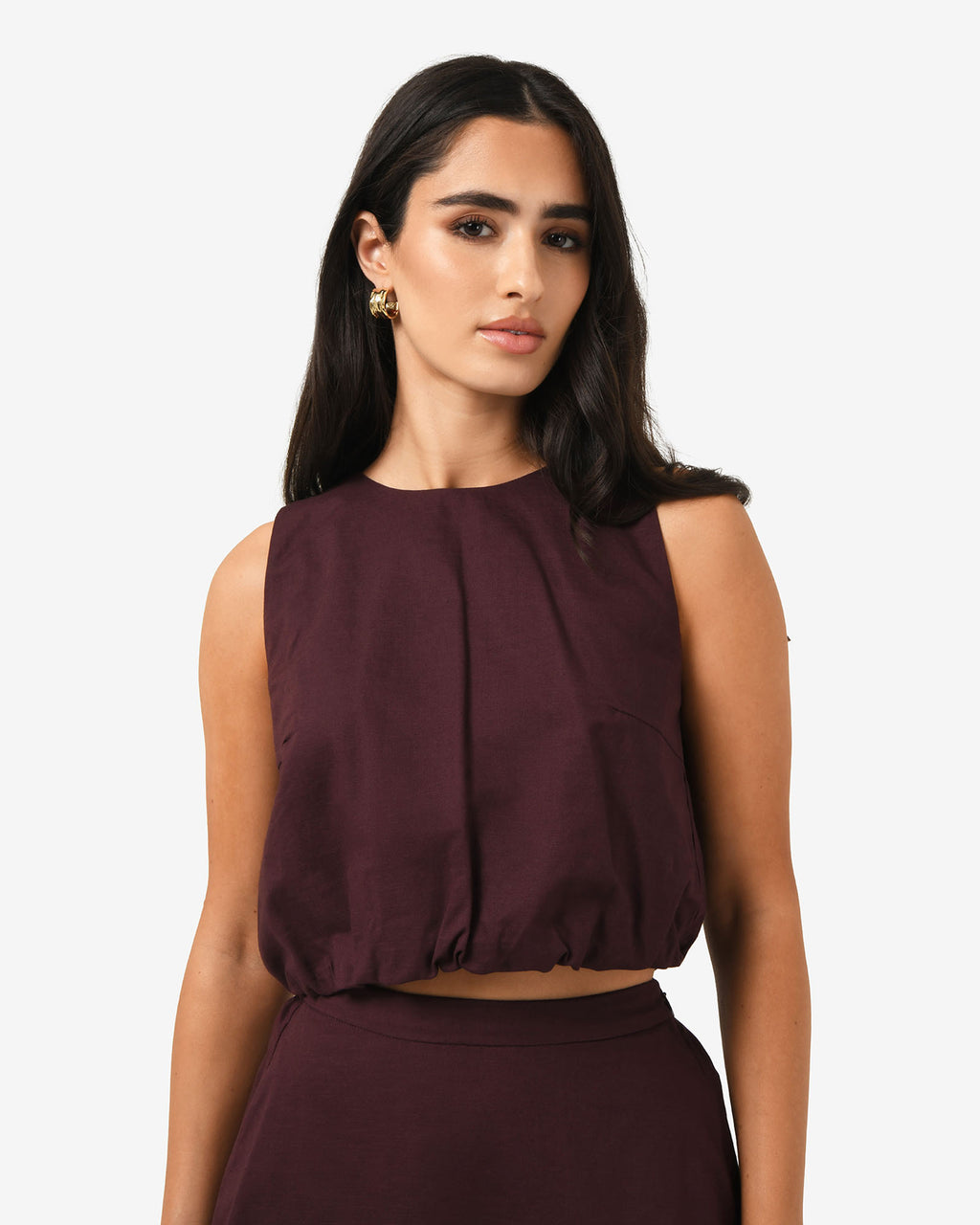 Kenya 2 Ruched Linen Top