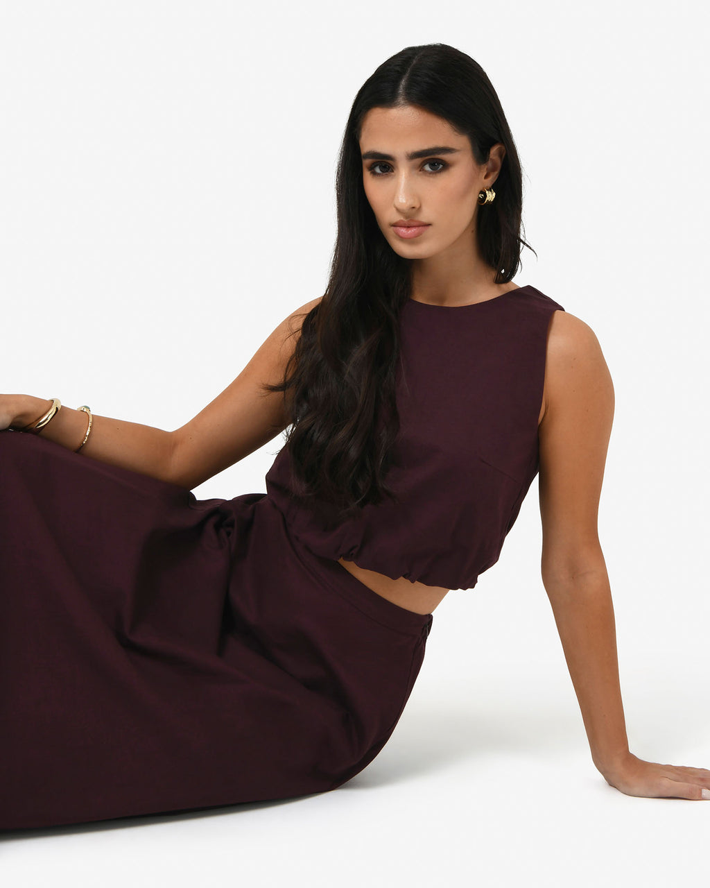 Kenya 2 Ruched Linen Top