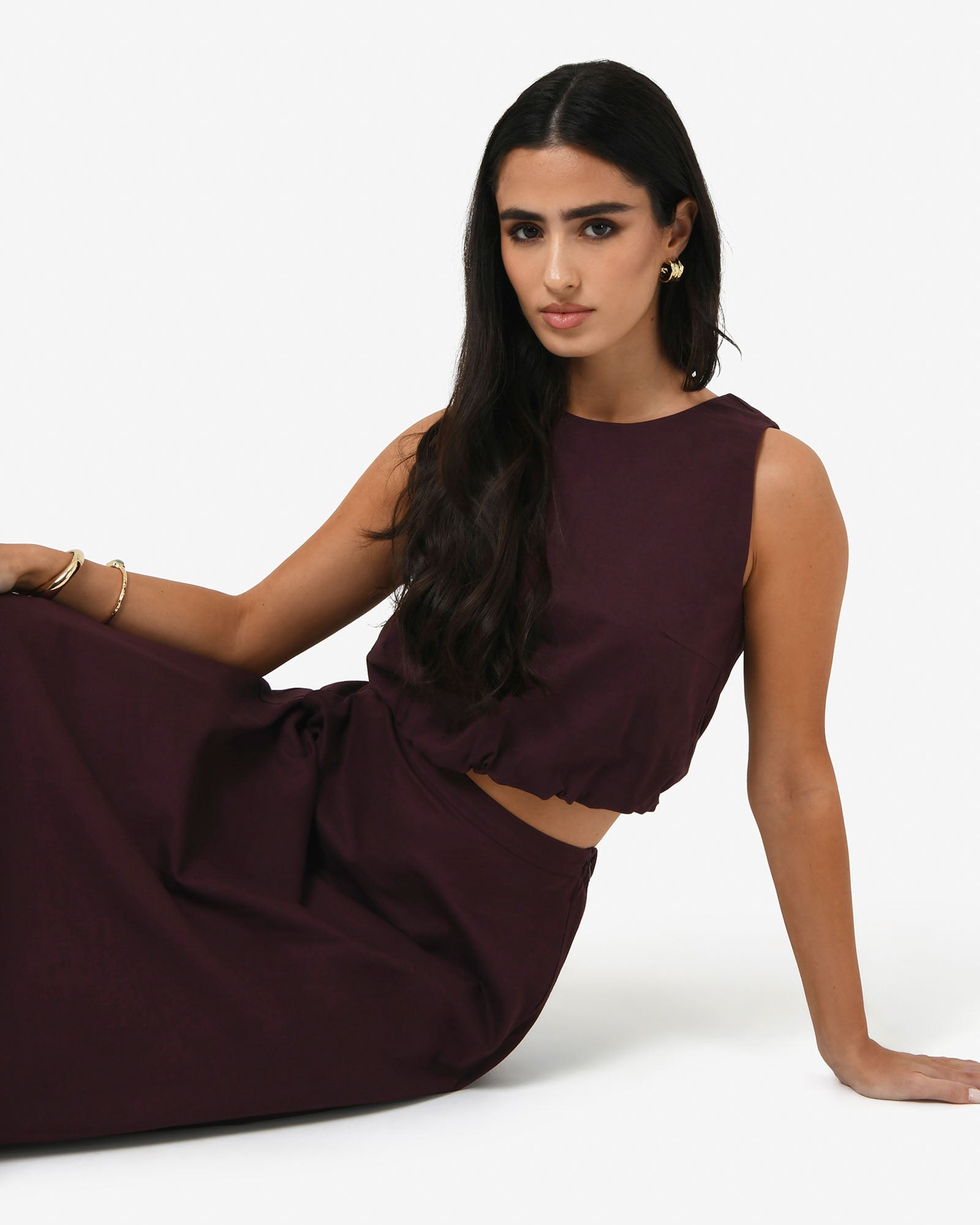 Kenya 2 Ruched Linen Top