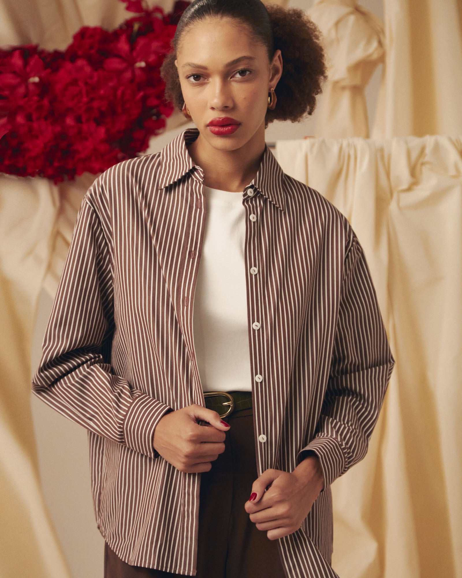 Samara Cotton Striped Shirt