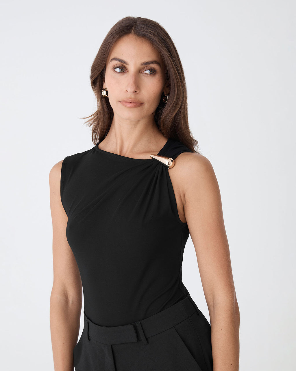 Kirsty Bamboo Ruched Top