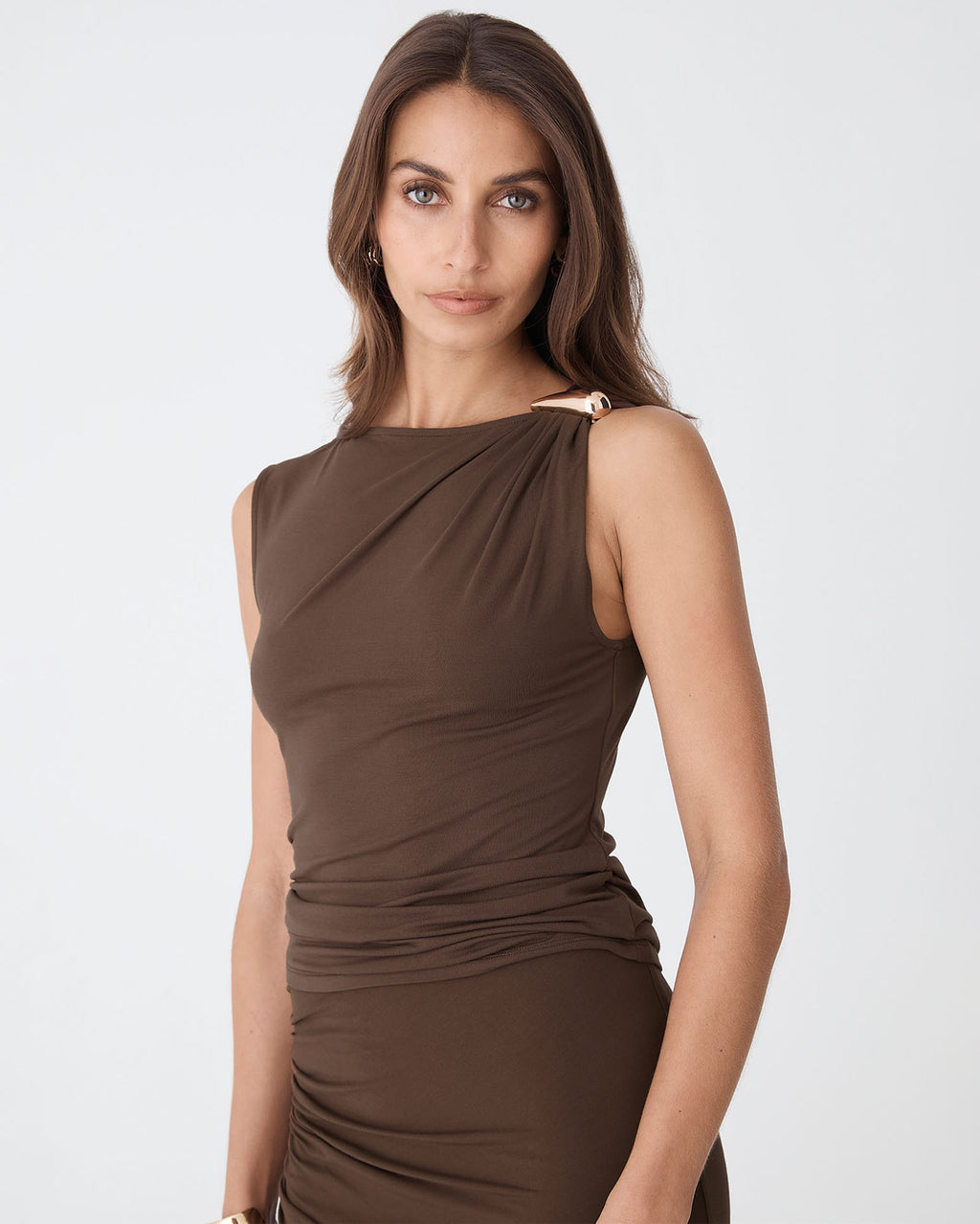 Kirsty Bamboo Ruched Top