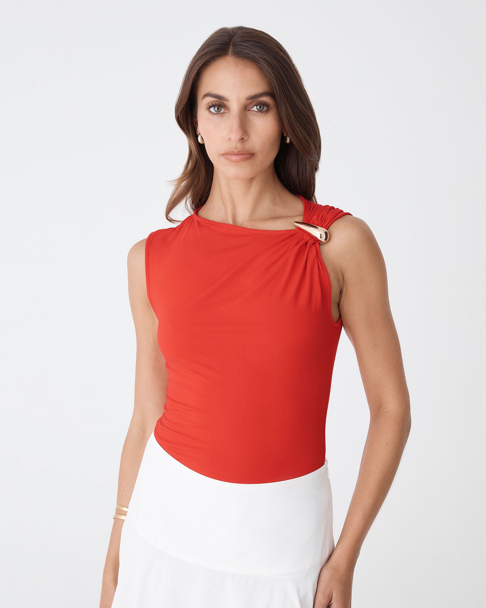 Kirsty Bamboo Ruched Top