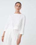 Emma Button Back Linen Top