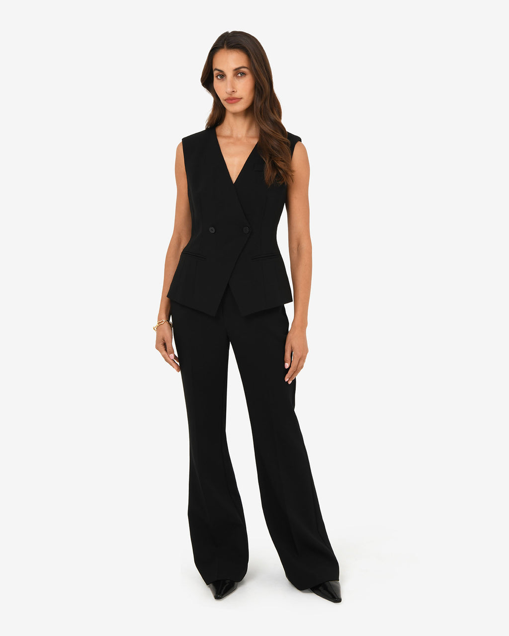 Nikki Collarless Vest