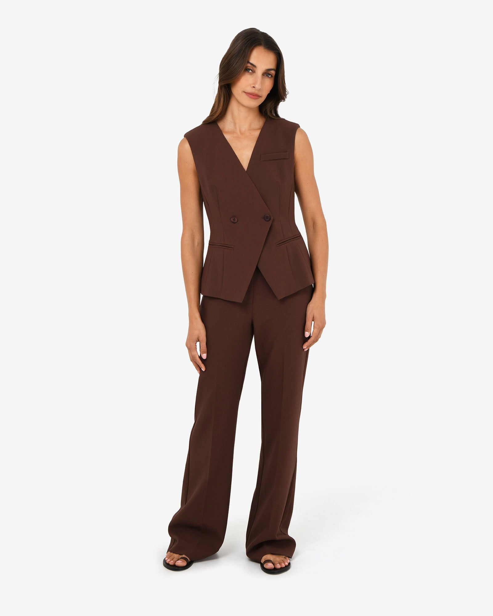 Nikki Collarless Vest