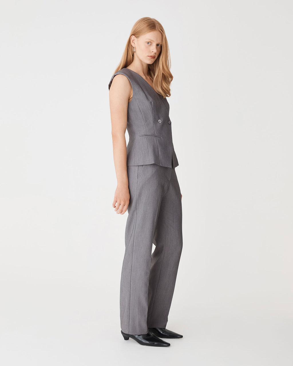 Nikki Collarless Vest