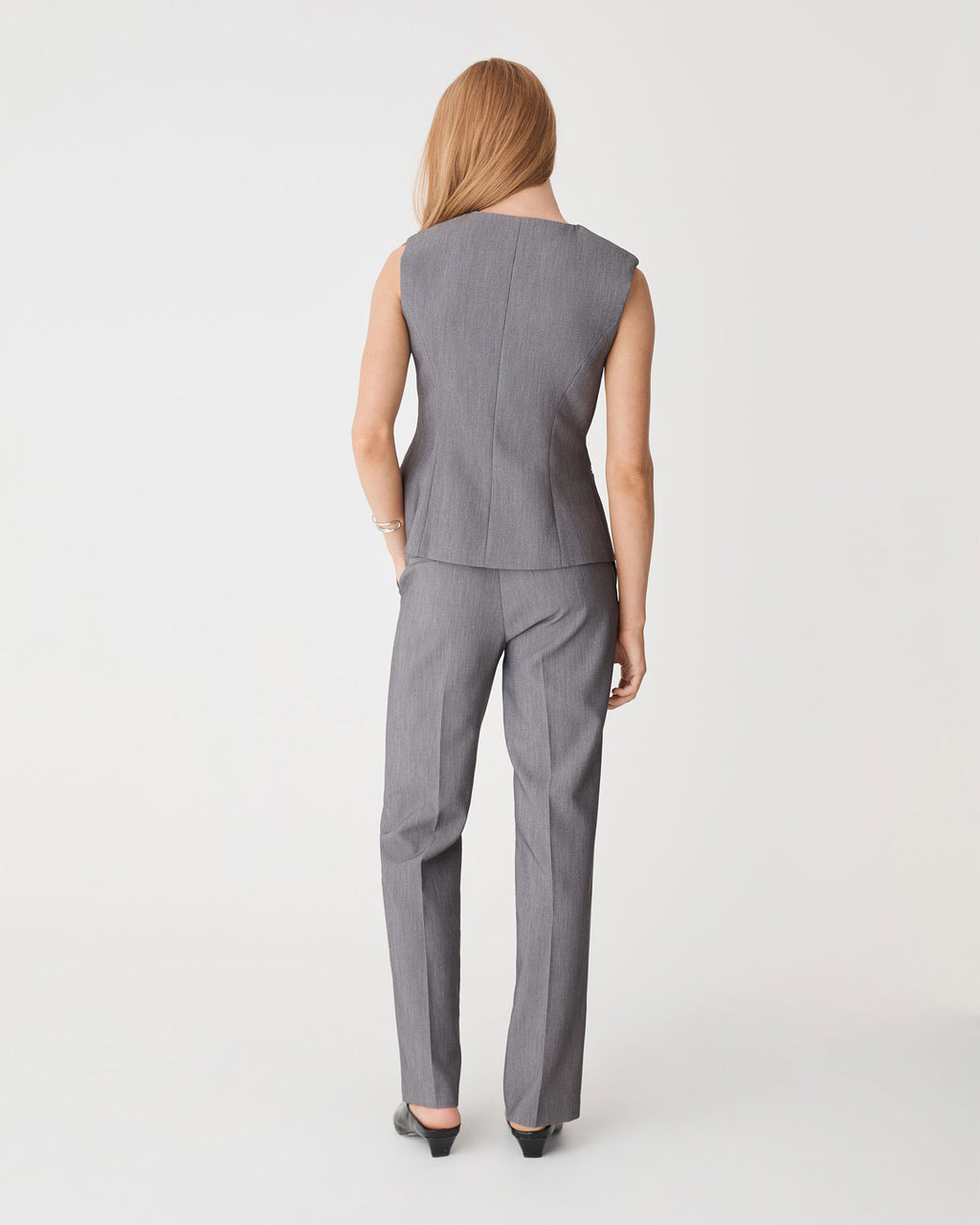 Nikki Collarless Vest