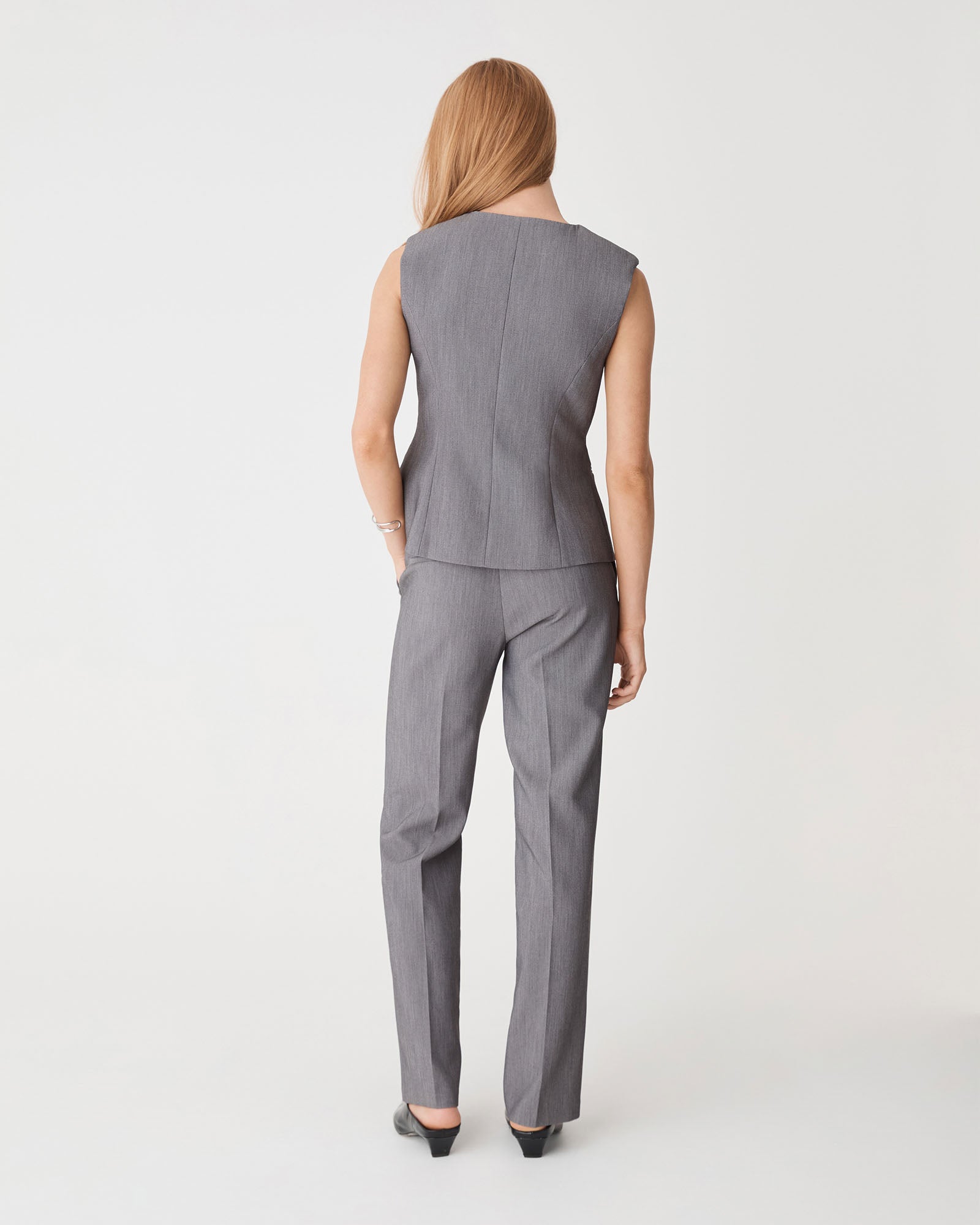 Nikki Collarless Vest