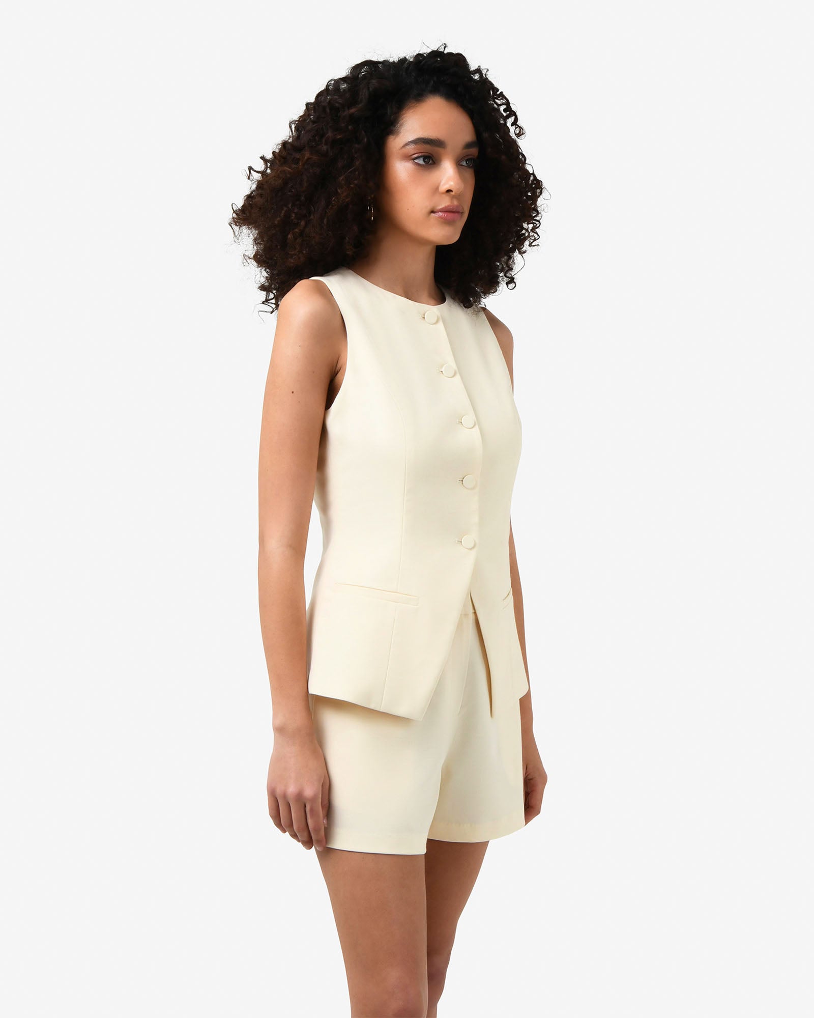 Rylan Longline Button Vest