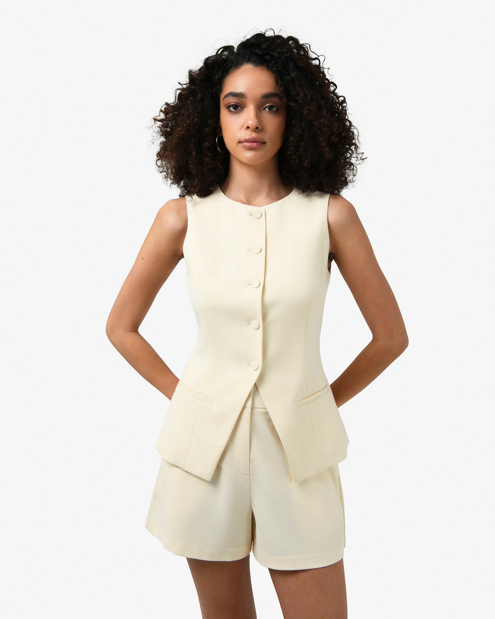 Rylan Longline Button Vest