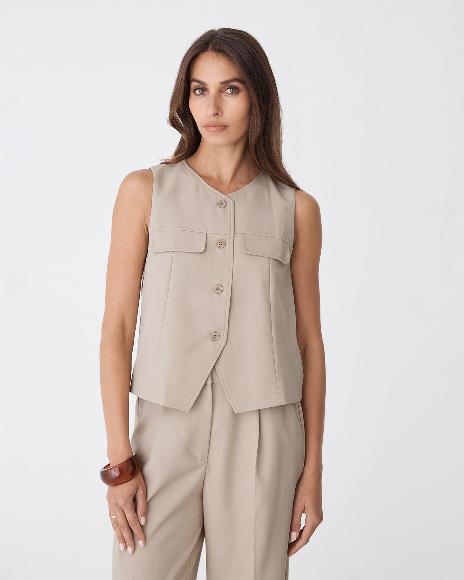 Abel Relaxed Pocket Vest