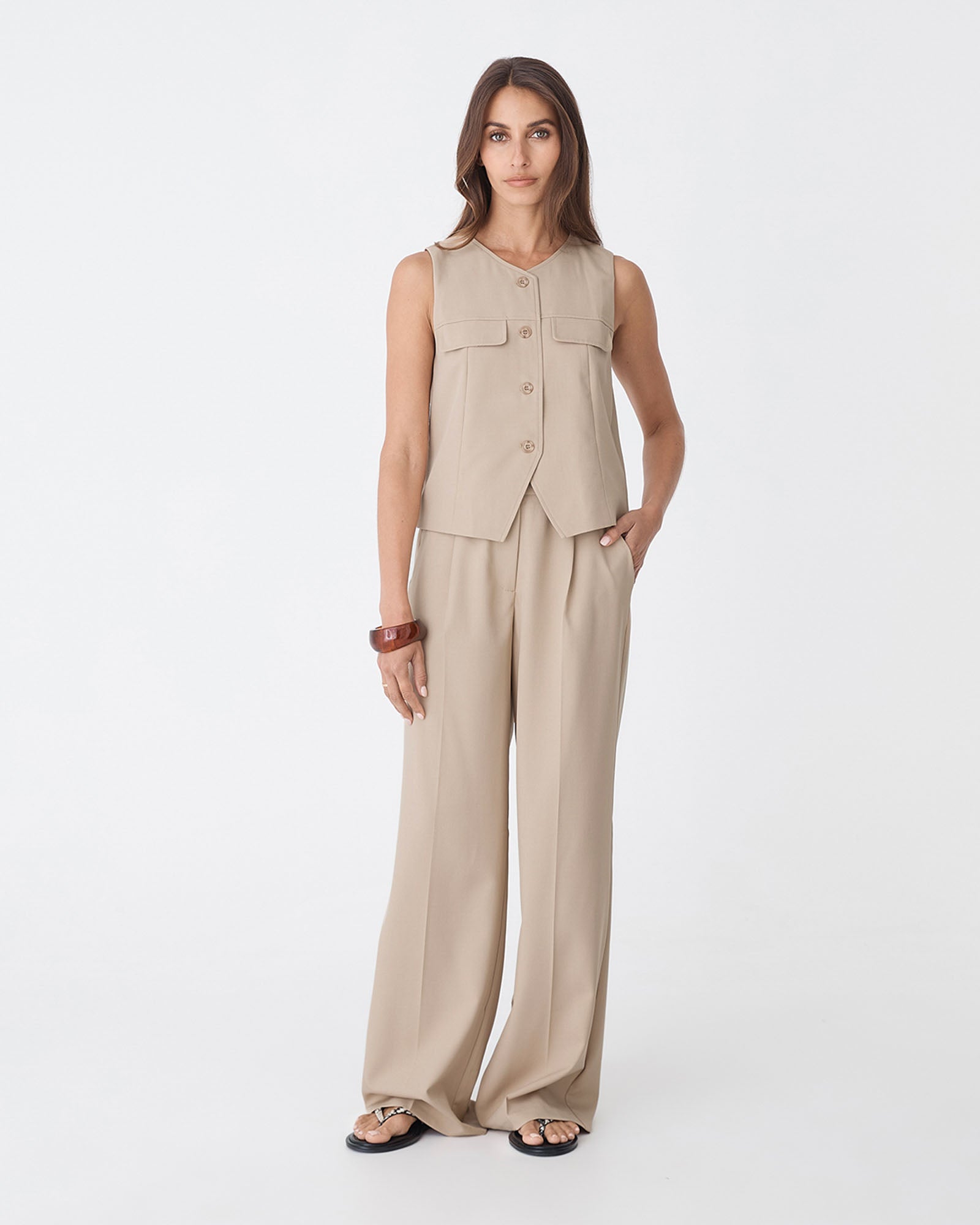 Abel Relaxed Pocket Vest