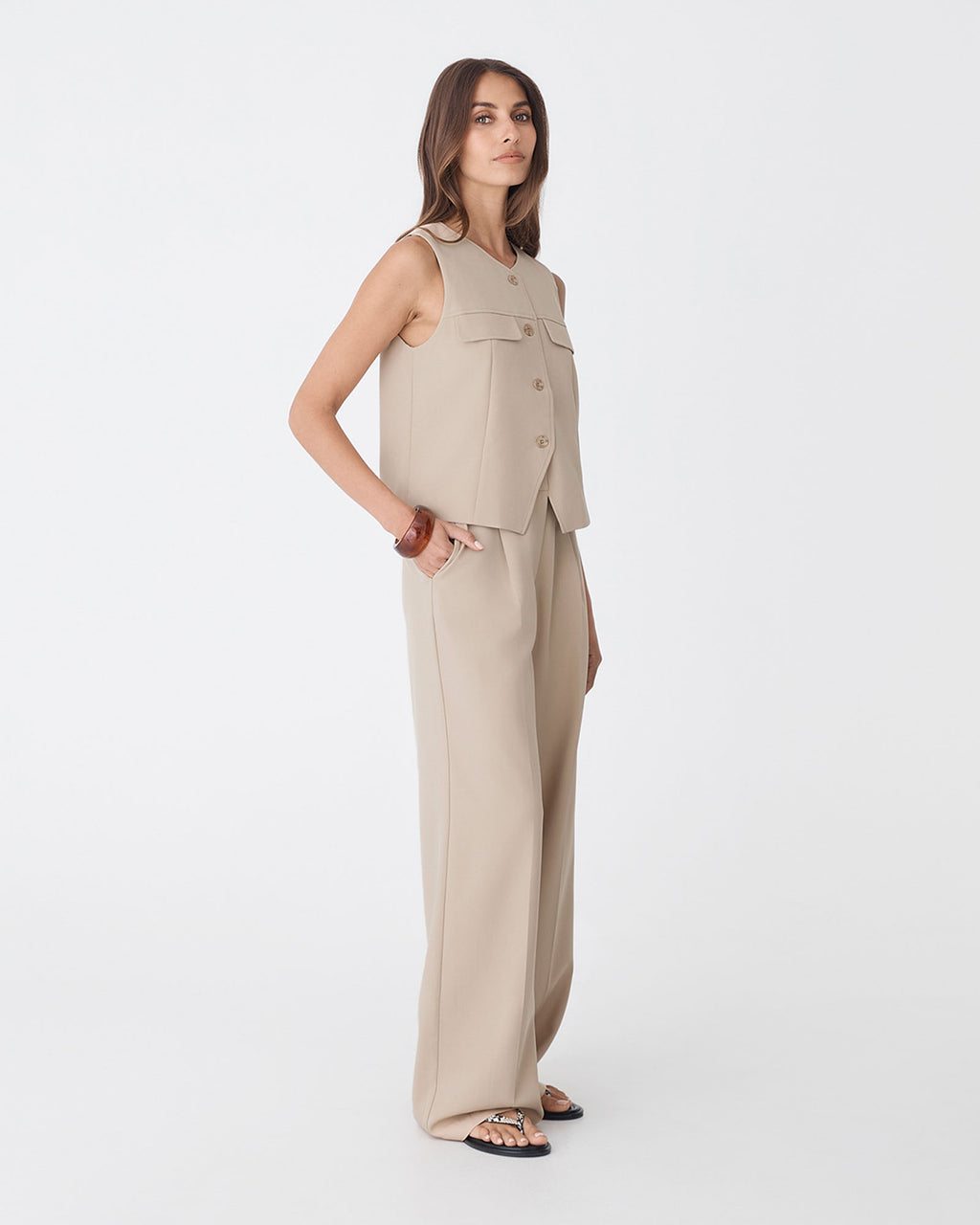 Abel Relaxed Pocket Vest