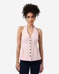 Lola Halter Neck Peplum Vest