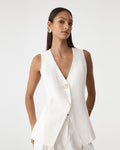 Ami V-Neck Linen Vest