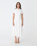 Sophie Pleat Waist Linen Dress