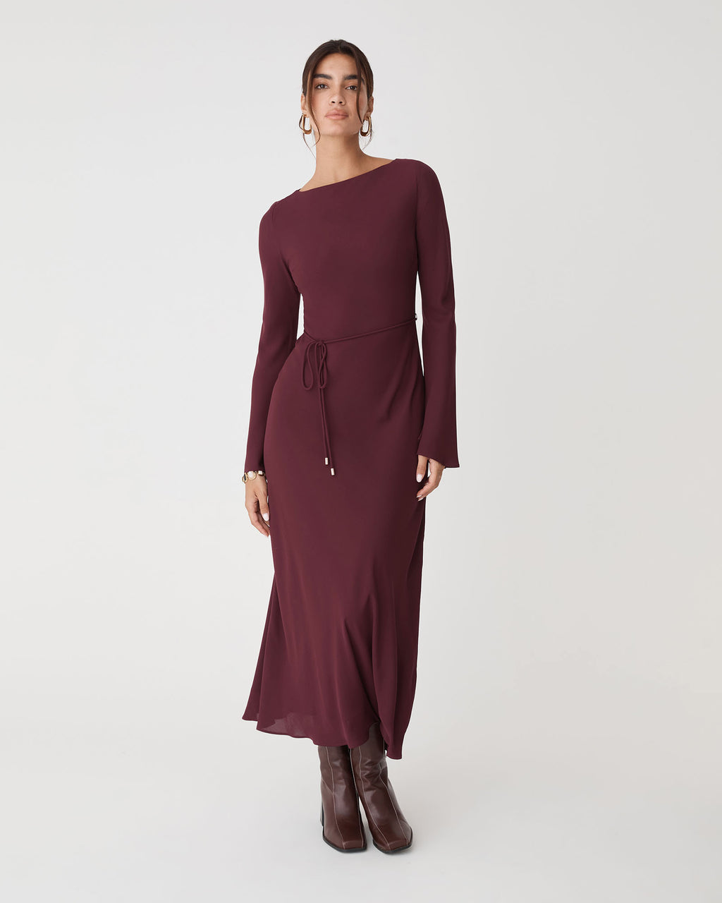 Quinn Bias Tie Waist Dress
