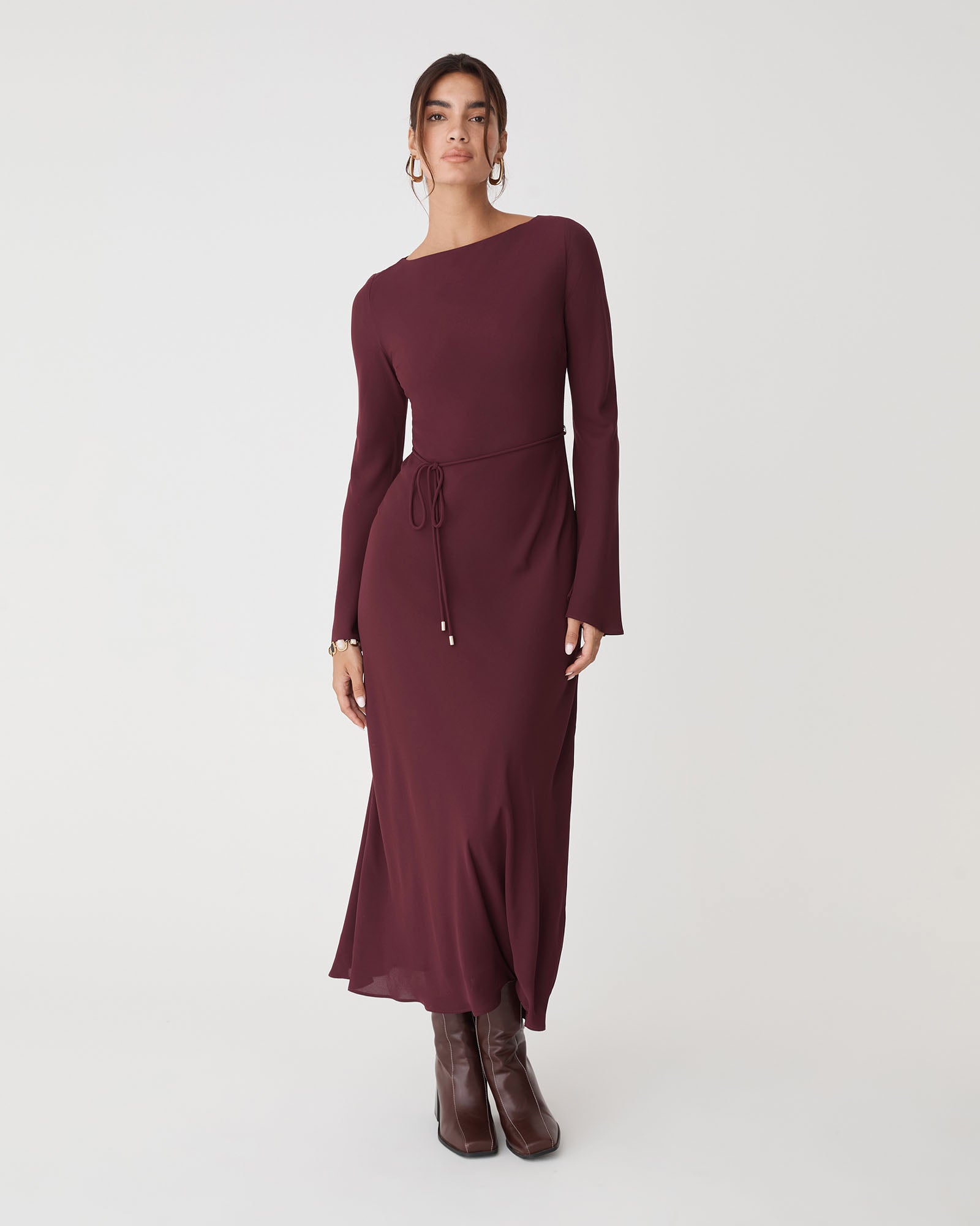 Quinn Bias Tie Waist Dress