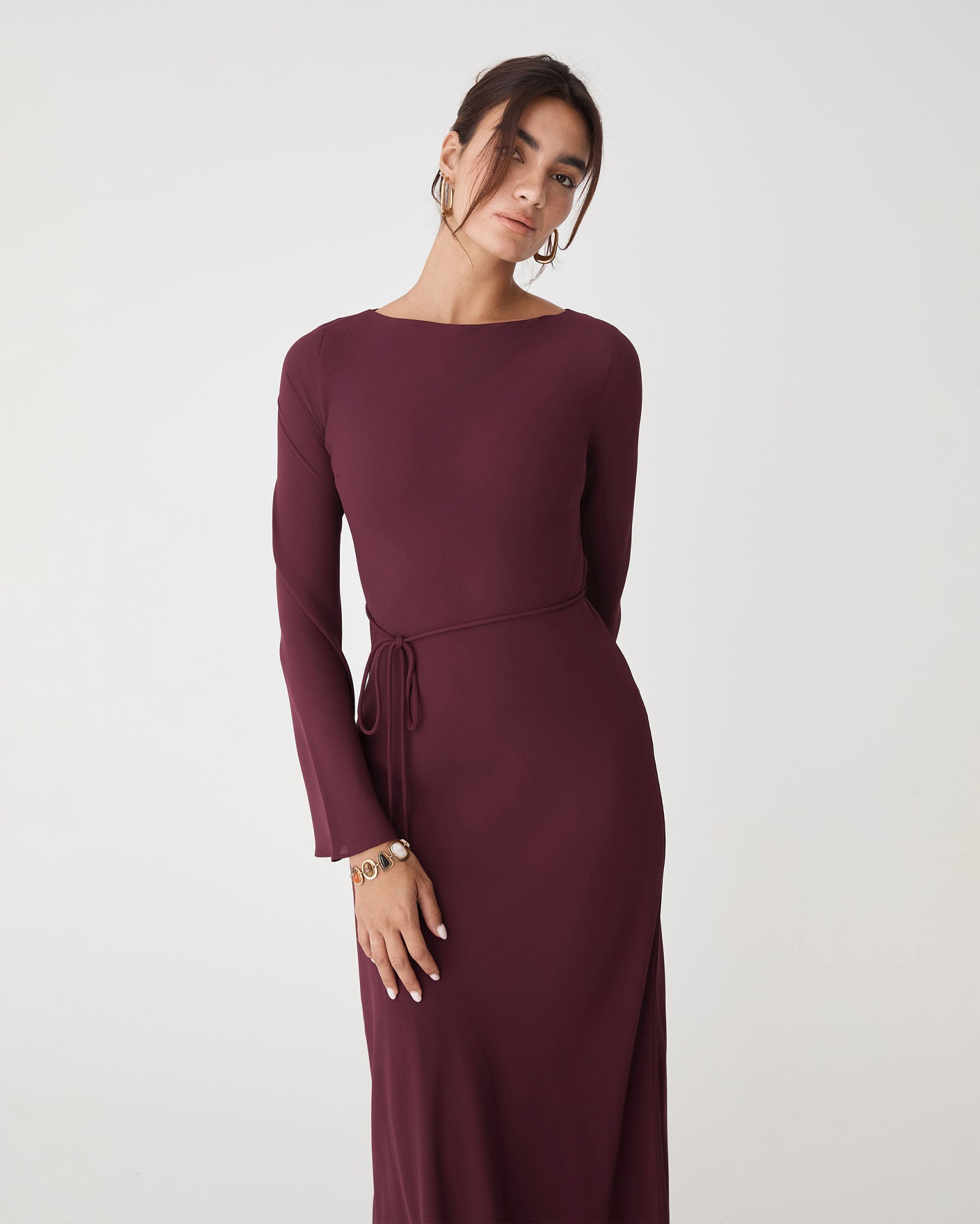 Quinn Bias Tie Waist Dress