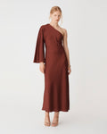Cleo One Shoulder Satin Dress