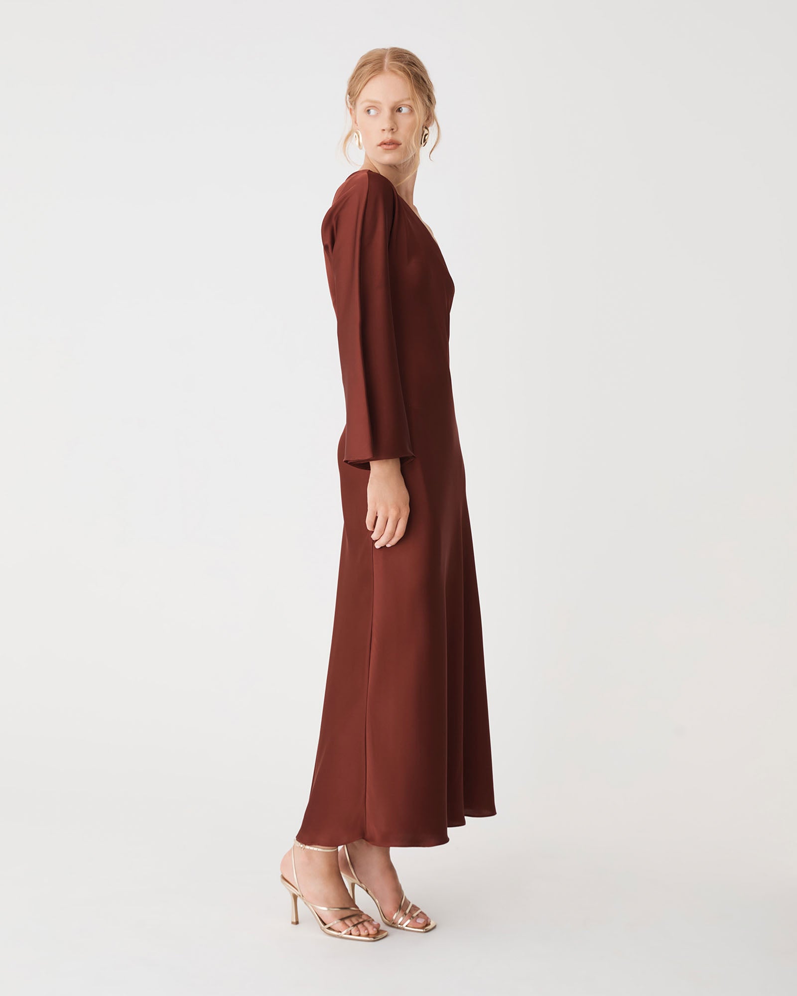 Cleo One Shoulder Satin Dress