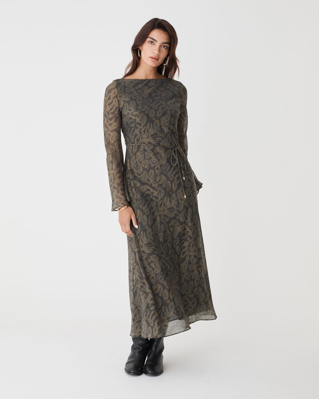 Imogen Bias Tie Waist Dress