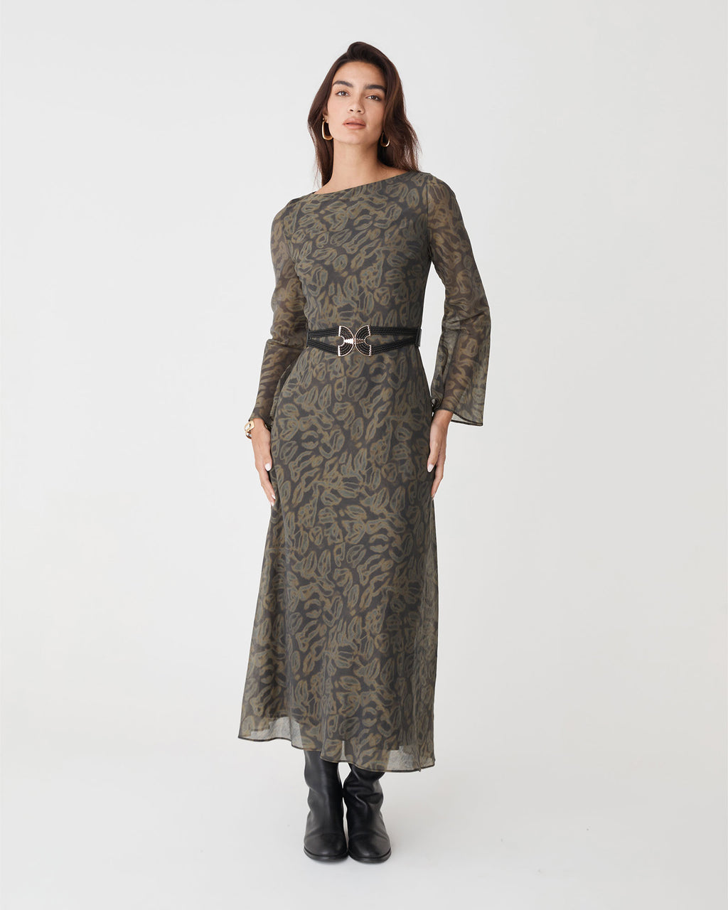 Imogen Bias Tie Waist Dress