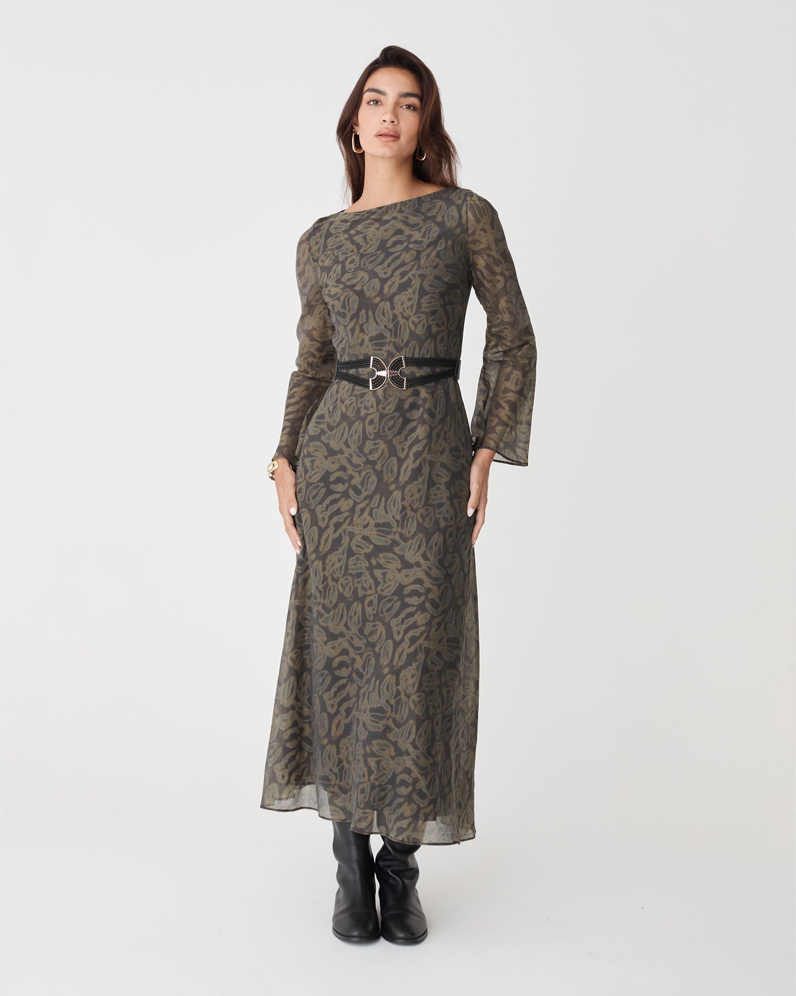 Imogen Bias Tie Waist Dress