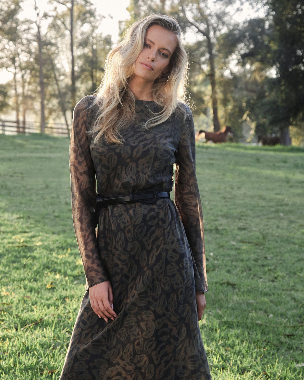 Imogen Bias Tie Waist Dress