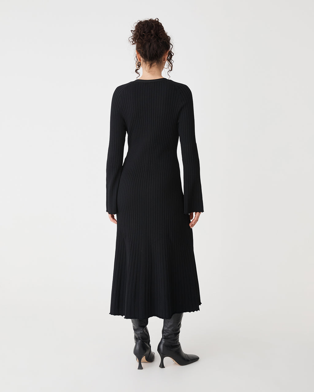 Danica V-Neck Rib Knit Dress