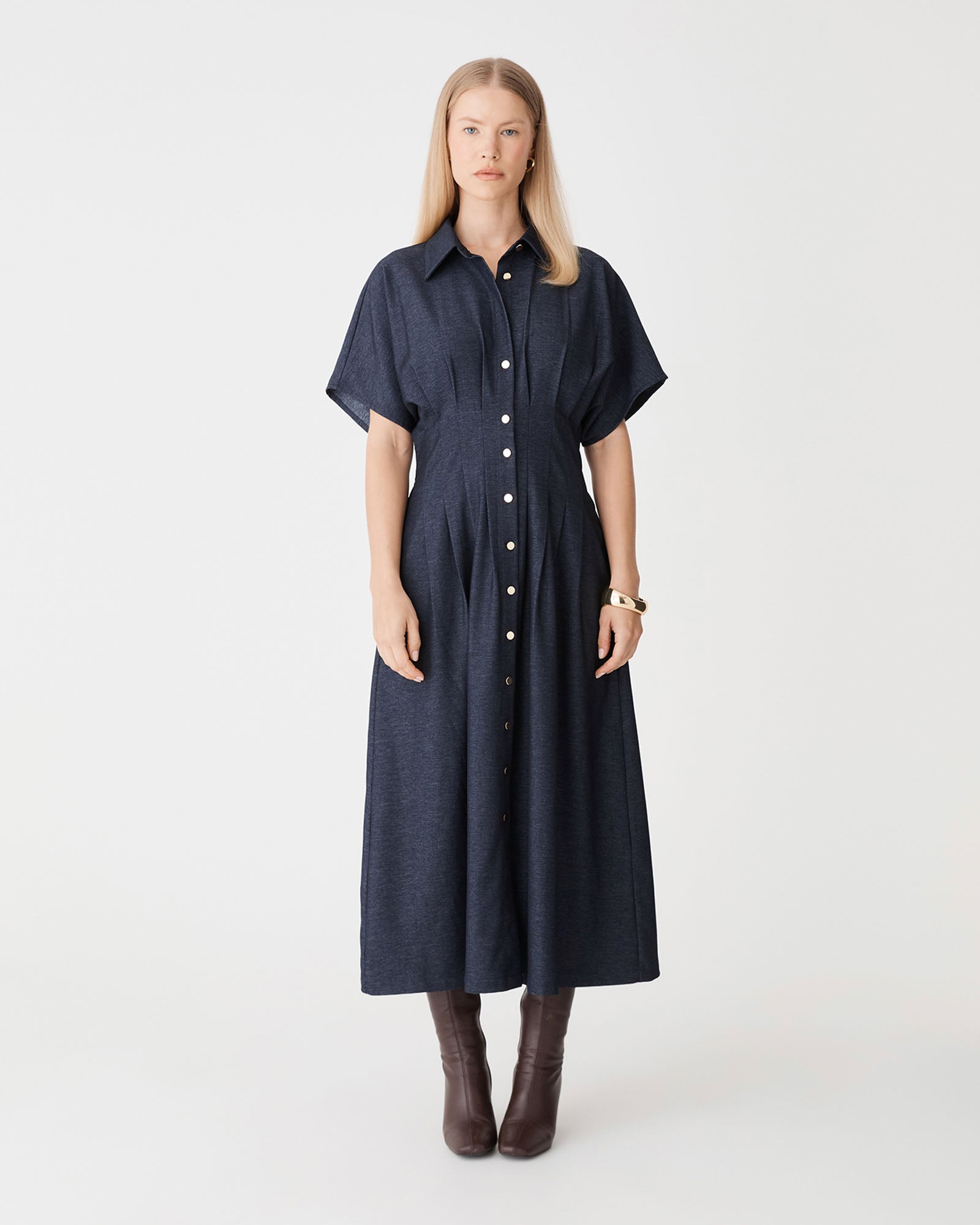 Gilda Pleat Waist Dress