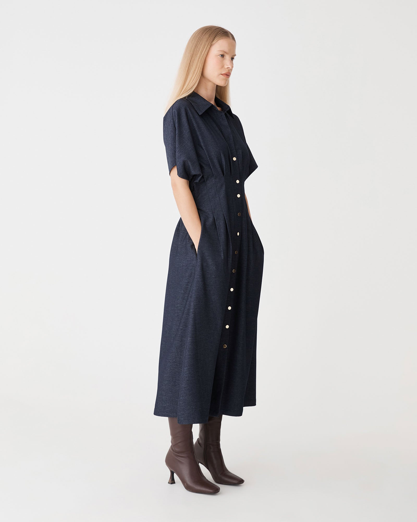Gilda Pleat Waist Dress