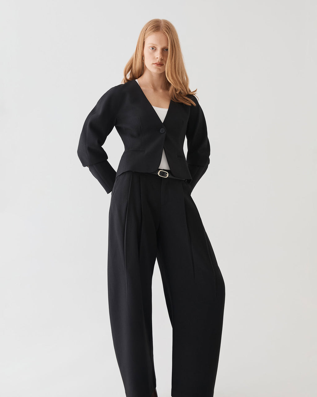 Pippa Rounded Shoulder Blazer