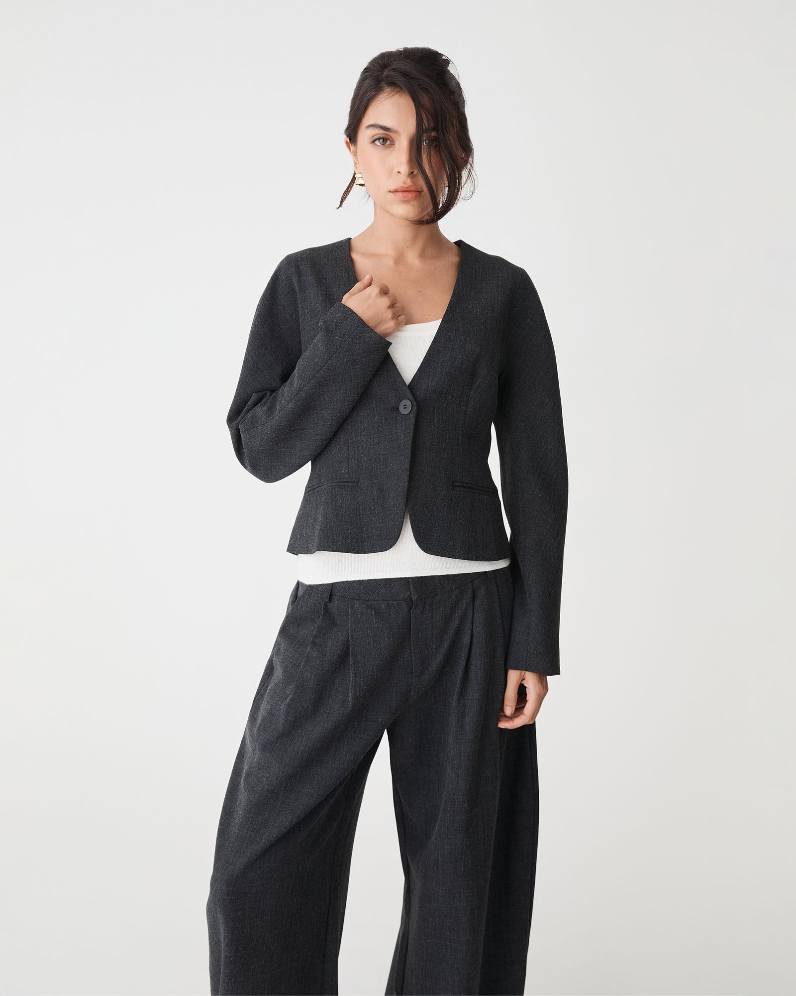 Pippa Rounded Shoulder Blazer