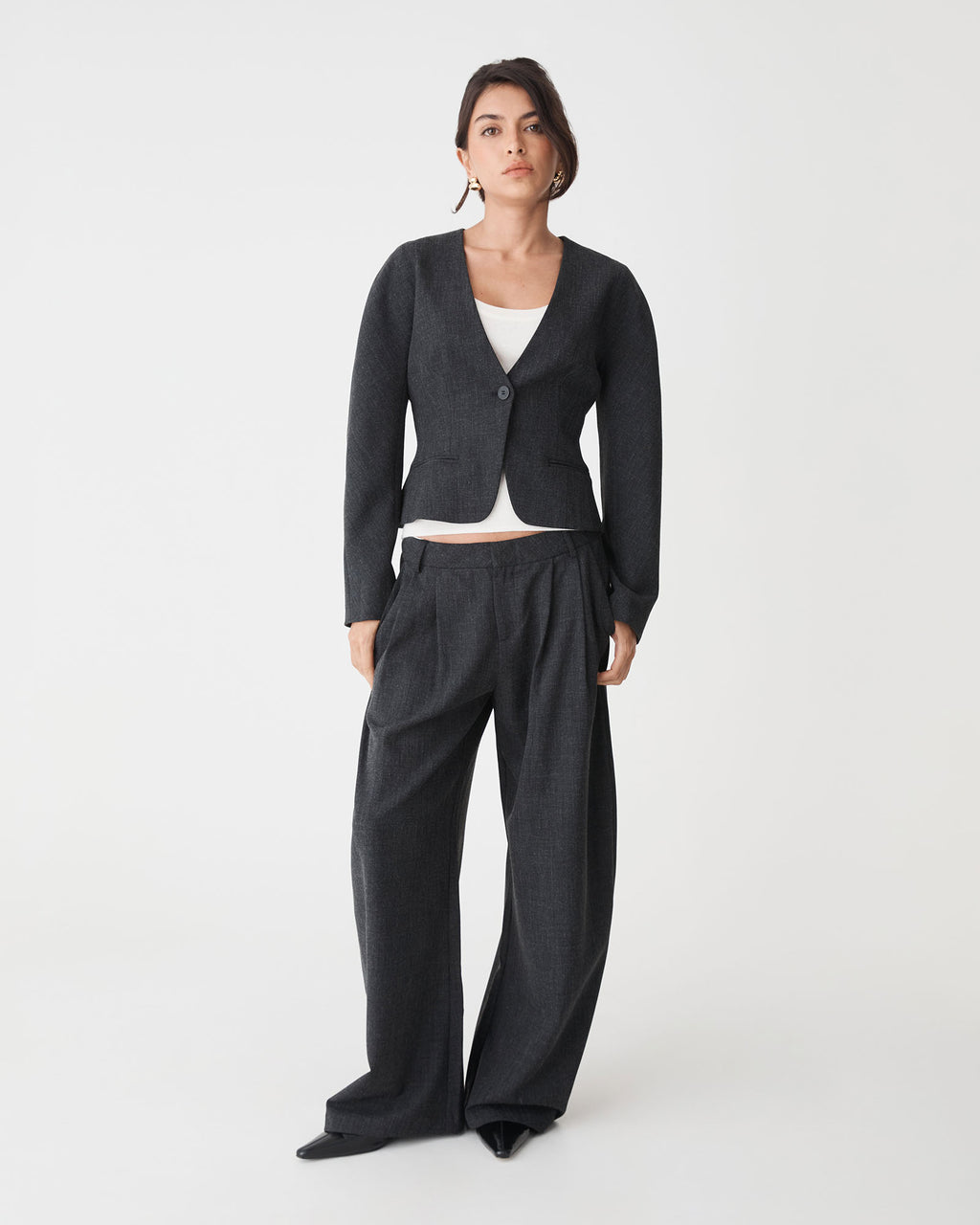 Pippa Rounded Shoulder Blazer
