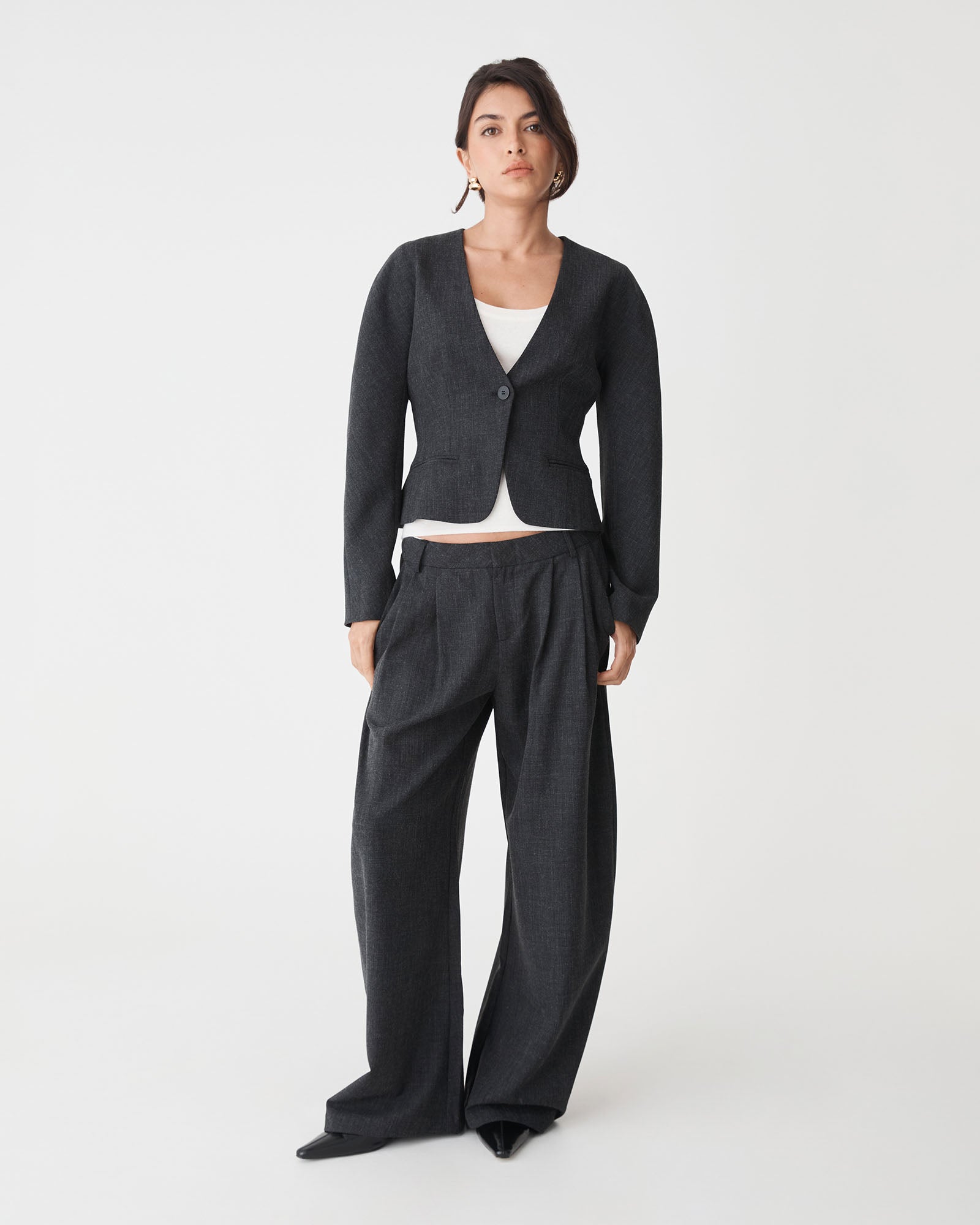Pippa Rounded Shoulder Blazer