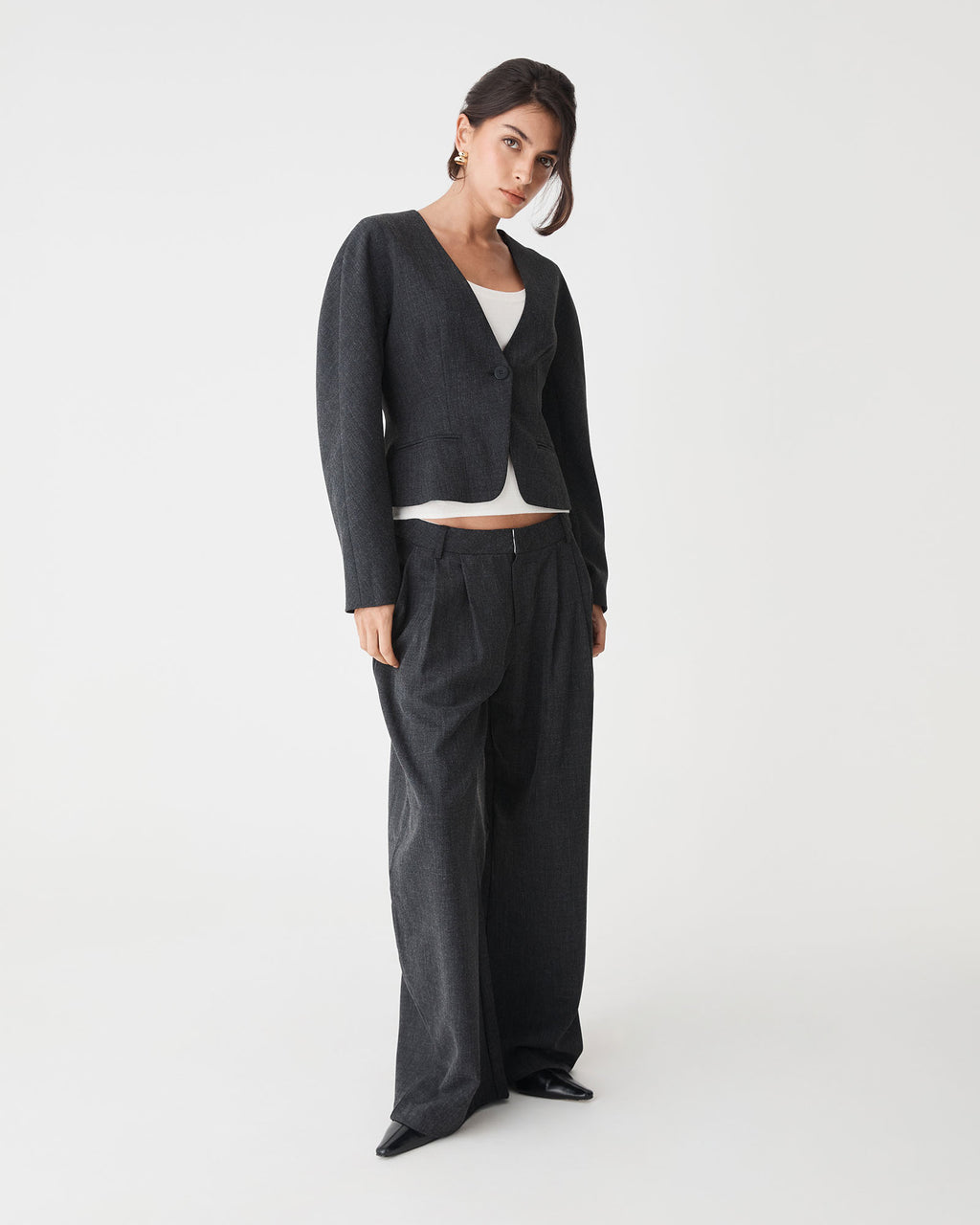 Pippa Rounded Shoulder Blazer