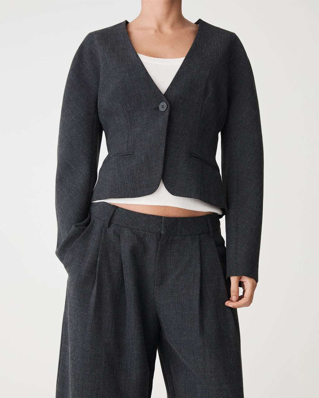 Pippa Rounded Shoulder Blazer