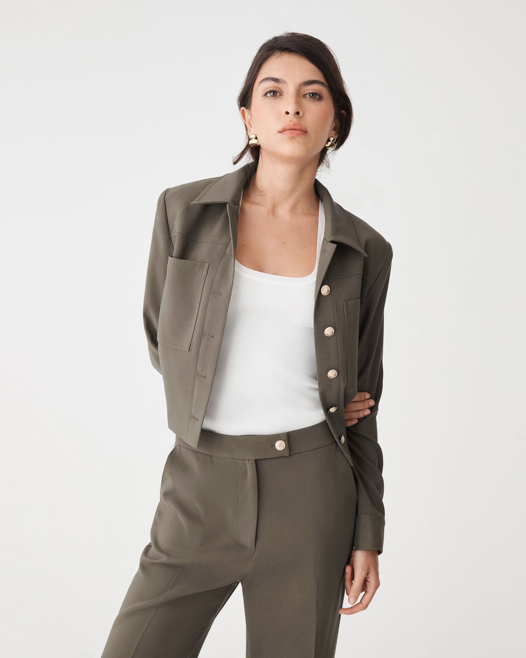 Sadie Patch Pocket Crop Jacket