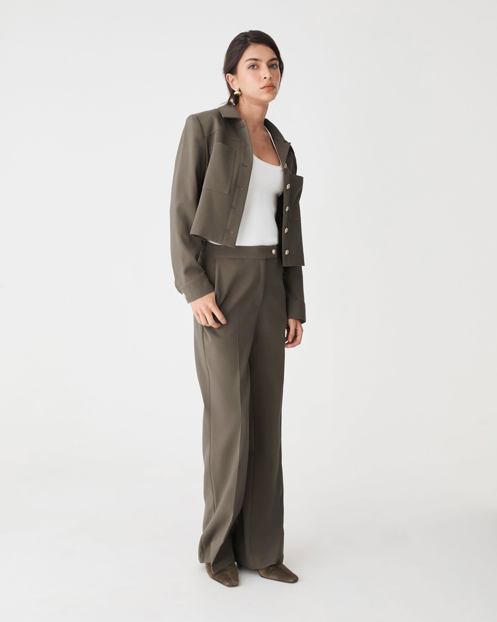 Sadie Patch Pocket Crop Jacket